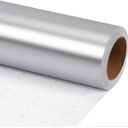 LaRibbons Silver Wrapping Paper, Solid Color Matte Metal Gift Paper Roll - 30 Inch x 33 Feet, Gift Wrapping Paper for Christmas, Valentine's Day, Wedding, Birthday