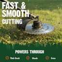 FORESTER Carbide Tip Brush Cutter Blade - 9in x 60 Teeth | Fits Most Straight Shaft Trimmers | Conversion Kit Sold Separately