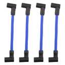 4 Pcs Marine Spark Plug Wire 6" High Performance Premium Marine Replacement for Evinrude OMC Johnson Spark Plug Wire Leads Set Sierra Boating Accessories Replace 18-8816-1 ZF478V