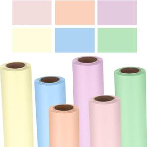 Colarr 6 19.7" x50ft Fadeless Bulletin Board Paper Roll, Pastel Color