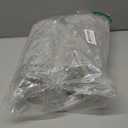 12 PCS Ribbed Coupe Glasses with Gold Stem Clear Plastic Champagne Coupe Cup 10oz Detachable Gold Rim Espresso Martini Glass Vintage Margarita Glassware Cocktail Glass for Christmas, Clear