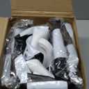 Soulchen 3 Pack Snow Tube 36 in Car Racing Sleds Inflatable Black and White Checkered Snow Sleds for Winter with Handles Thickened Heavy Duty Hard Bottom Winter Toys for Outdoor Sledding Sports