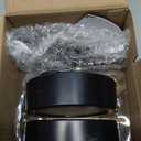 EZVALO LED Wall Mounted Lights, 5500mAh Rechargeable Wall Sconces Lamp, 3 Color Temps & Remote and Touch Control, 360Rotation Dimmable Cordless Wall Light for Bedroom Reading Study Bedside (2 Pack) (Black)