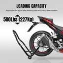 Jack Boss Motorcycle Stand Rear Combo Wheel Lift Stand, 500Lbs Capacity, Swingarm Spool Paddock Stand for Sport Bike, Fit for Yamaha, for Honda, Suitable for Kawasaki Black
