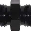 6AN Male To 6AN,Thread Size of 6AN Is 9/16-18 Unf,Male Flare Coupler Usually Used In Fuel System,Such As Fuel Hose Extend, Line Connect To Fuel Filter,Fuel Pump,Cooler System.Aluminum Black 4PCS.