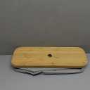 LONBET Toilet Paper Storage for 12 Rolls, Stackable & Foldable - The Ultimate Bathroom Organizer - Waterproof Basket with Bamboo Lid - Elegant Toilet Paper Storage Holder, Gray (Grey)