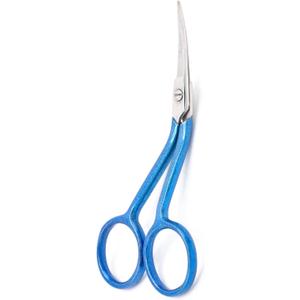 Famore Cutlery True Left Handed Mini Double Curved Machine Embroidery Scissors 748CL, Stainless