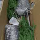 2FT Artificial Norfolk Pine Christmas Tree  Tabletop Faux Tree Unlit/Prelit with 50 LED Lights & 8-Function Battery Box, Pre-Assembled Holiday Decor for Home or Office (Prelit-2FT-2Pack)