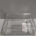 3 Tier Clear Display Case for Figures, Wall-Mounted Acrylic Storage Organizer Box, Stackable Display Cabinet with Magnetic Door & Removable Shelves, Showcase for Collectibles, Figures