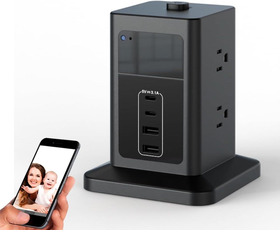 160 Wide Angle 4K HD Charger Camera Wireless Hidden Cameras Spy Security Wall Outlet WiFi Camera Indoor Cameras for Home Security, Advanced Night Vision Upgraded