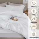 Quataly White California King Comforter Set - 3 Pieces Seersucker Lightweight Bedding Comforter Sets (1 Soft Fluffy Comforter & 2 Pillowcases) - All Seasons Cozy Modern Bed Sets for Women Men
