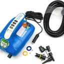 Seamax Marine SUP20D Electric Air Pump for Inflatable Paddle Board, Max 20 PSI, Additional Fittings Included, Pro Edition Built in Temperature Sensor and Voltage Meter Support Inflation and Deflation