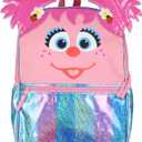 Sesame Street Abby Cadabby Girls Kids School Backpack 17" Cute Book Bag with Padded Adjustable Straps