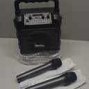 Karaoke Machine for Adults - Portable Bluetooth Karaoke Speaker with Two Wireless Microphones, PA System Speaker Supports TF Card/USB, AUX in, REC, Bass & Treble for Party/Meeting