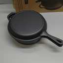 2-in-1 Pre-Seasoned Cast Iron Dutch Oven Pot with Skillet Lid Set, 10" Skillet 3QT Pot for Cooking, Baking, Frying and Camping