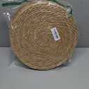 13 in Round Woven Placemats Plate Chargers Set of 10, Boho Farmhouse Rustic Woven Place Mats for Dining Table Decor, Rattan Wicker Table Mats Jute Braided Chargers for Dinner Plates