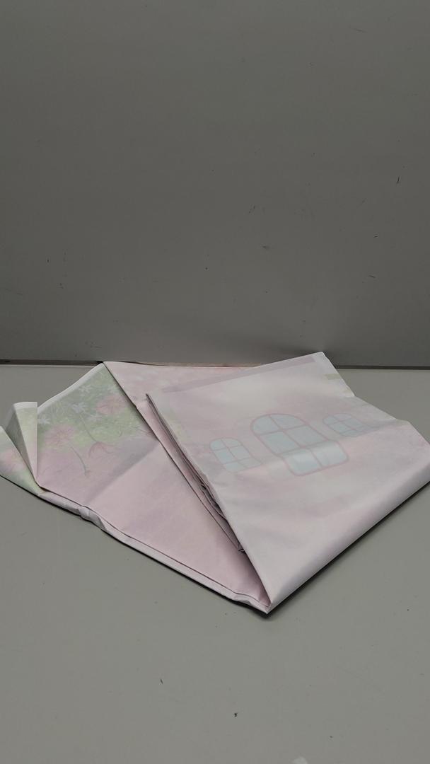 Ayayiya Princess Castle Birthday Backdrop Pastel Watercolor Pink Royal Castle Photography Background Fairy Tale Girl Birthday Party Decorations Supplies Cake Table Banner Photo Booth Props 7x5ft