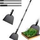 Walensee Flat Shovel, Floor Scraper, 54 inch Garden Scraper for Walkway, Weed Remove Tool for Lawn Edging, Cleaning Scraper for Road Outdoor, Driveway Weeding Tool Ice Scraper & Ice Removal Tool