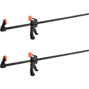 Lasnten 2 Pcs 50 Inch Clamps for Woodworking Wood Bar Clamps Quick Release Spreader Function Trigger One Handed Clamp Ratchet Tools for Carpenter Crafts Woodworking DIY Projects