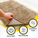 Muddy Mat | Super Absorbent Door Mat Indoor, Microfiber Quick Dry Chenille Entryway Rug, Non-Slip Front Door Mat, Indoor Mats for Entryway, Machine Washable Pet Rug, Beige 36"x60"