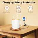 Charging Coaster 2 Compatible with Temperature Control Smart Mug 2,Mug1,Cisain Mug Power Cord for Em/BER Smart Temperature Control Mugs(Copper)
