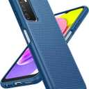 BNIUT for Samsung Galaxy A03s Case: Dual Layer Shockproof Protective Heavy Duty Cell Phone Cover Rugged with Non Slip Textured Back - Military Protection Bumper Tough - 6.5inch (Blue Navy)