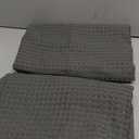 PHF Ultra Soft Waffle Weave Euro Shams Pillow Covers 26" x 26" 2 Pack, No Filling, Breathable Skin-Friendly Euro Throw Pillow Covers for Bed Couch Sofa, Grey