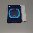 BATYUE for iPad mini 5/4 7.9 Inch Case (2019/2015), Heavy Duty Protective Cover with 360 Kickstand, Detachable Shoulder Strap & Pencil Holder for Business & Bulk Orders - Navy Blue