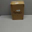 TIPGO Bathroom Trash Can with Lid, 10 Liter/ 2.6 Gallon Slim Garbage Can, Small Trash Bin Waste Basket with Pop-Up Lid for Kitchen, Bedroom, Living Room, Office (Black)