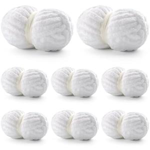 8 Pack Chunky Yarn for Hand Knitting - Chunky Blanket Yarn - Chunky Knit Yarn with Soft Yarn, 28 Yards Per Roll and Fuzzy Yarn Diameter 0.78in,7.7 oz Each (Pure White)