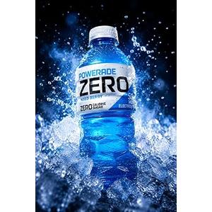POWERADE Zero Electrolyte Enhanced Zero Sugar Mixed Berry Sports Drink, 20 Ounce (Pack of 24) Best By 05/26/26