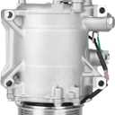 TadaMark A/C Air Conditioner Compressor With Clutch fit for Honda CR-V 2007-2014 for Civic 2012-2015, fit for Acura RDX 2007-2012, Compressor comes with 3 Pin Connector