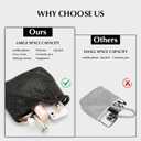 Rhinestone Clutch Purses Evening Handbags for Women's Vintage Elegant Triangle Purse for 1920s Party Wedding (Large Black Diamond)