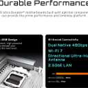 GIGABYTE X870E AORUS PRO ICE AMD AM5 LGA 1718 Motherboard, ATX, DDR5, 4X M.2, PCIe 5.0, USB4, WIFI7, 2.5GbE LAN, EZ-Latch