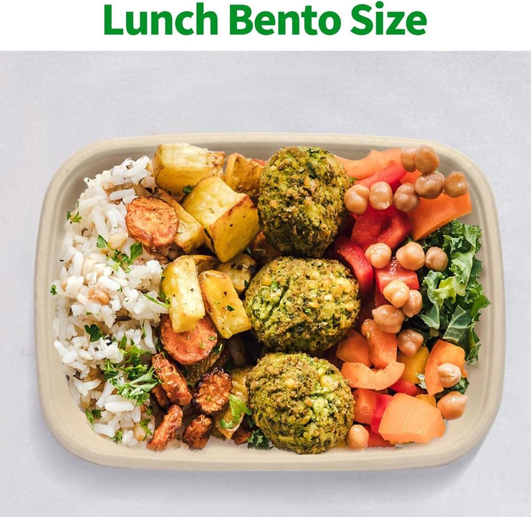 bloomoon 50 Pack 32 oz Large Paper Bowls, Chipo-tle Style Disposable Bowls for Burrito, Nacho, Taco Salad, Baked Potato, Nacho Bar Supplies for Party, 100 BOWLS ONLY