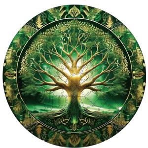 200 Pieces Wooden Puzzle for Adults Tree of Life, 200 Pieces Unique Animal Shaped Jigsaw Pieces, Premium Laser-Cut Brain Teaser Puzzle, Stress Relief Gift for Puzzle Lovers