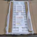 Delta Children Essex 4-in-1 Convertible Baby Crib, Bianca White with Natural Legs