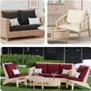 8Pcs Stretch Patio Cushion Covers, Outdoor Couch & Sofa Replacement Slipcovers for Patio Furniture Cushion Covers, Washable Reusable Furniture Protector