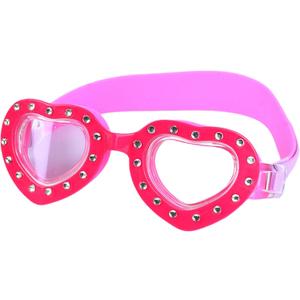 RARITYUS Cute Cartoon Pattern Swim Goggles Waterproof Anti Fog Swimming Goggles for Youth Kids Child (Diamond Heart Shape)