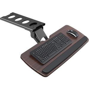 HUANUO Keyboard Tray Under Desk360 Adjustable Ergonomic Sliding Keyboard & Mouse Tray, 25" W x 9.8" D, Brown (Dark Brown)