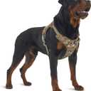 AUROTH Tactical Dog Harness for Large Dogs No Pull Adjustable Reflective K9 Working Training Easy Control Pet Vest Military Service Harnesses Woodland Camo L (L(Neck:18-29",Chest:24-37"),45-80 lbs)