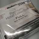 Mueller Ultratemp Full Size Bed Sheets Set, Super Soft 1800, 6 Piece Set, Deep Pocket up to 16", Transfers Heat, Breathes Better, Hypoallergenic, Wrinkle, White