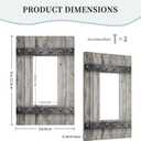Decora Outlet Wall Plate Old Distressed Barn Door Gray Natural Grey Wood Grain 1 Gang Rocker Decorative Switchplate Faceplate Gfci Light Switch Covers For Farmhouse Decor(2 PACK)