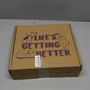 LE TAUCI Ceramic Slow Feed Dog Bowls, Elevated for Small and Medium Breed Dogs, Anti-Gulping Pet Feeding Dishes, Maze Purple, 1.5 Cups