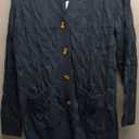 PRETTYGARDEN Women's Open Front Cardigan Sweaters Fall Fashion Button Down Cable Knit Chunky Winter Clothing Outerwear Coats, Siz L