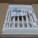 IRIS USA Dog Playpen 24" 4-Panel Dog Playpen with Door, 35 x 35 x 24, Puppy Playpen, Dog Play Pen Indoors, Pet Fence, Puppies/Small Dogs, White