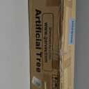 Rubber Tree 5 ft Artificial Tree in White Planter Pot, Faux Plants Indoor Faux Floor Plant Artificial Plants with 7 Pcs Magnolia Flowers for Home Decor, Artificial Fiddle Leaf Fig Tree for Office (Green)