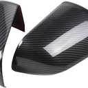 RT-TCZ Rearview Mirror Cover Trim Kit Decoration Compatible with Ford Mustang 2015 2016 2017 2018 2019 2020 2021 2022 2023 2024(Carbon Fiber Grain)