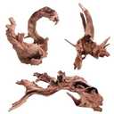 EFFIELER Natural Driftwood for Aquarium Decor – 6-10 INCH Unique Size Real Wood Branches for Fish Tank, Reptile Habitat, Terrarium, Hermit Crab, Shrimp Tank,Safe for Aquatic Pets