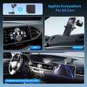 Upgraded 2-in-1 Vacuum Magnetic Suction Cup Phone Mount for Car Dashboard Windshield,Magnet and Clamping in one Reinforced Foldable Magnetic Phone Holder for Car Repair/Gym/Mirror Mount